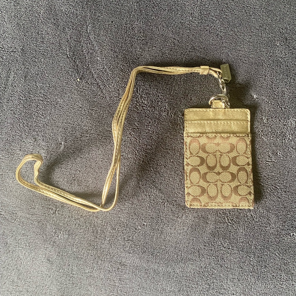Gold Coach Badge Holder